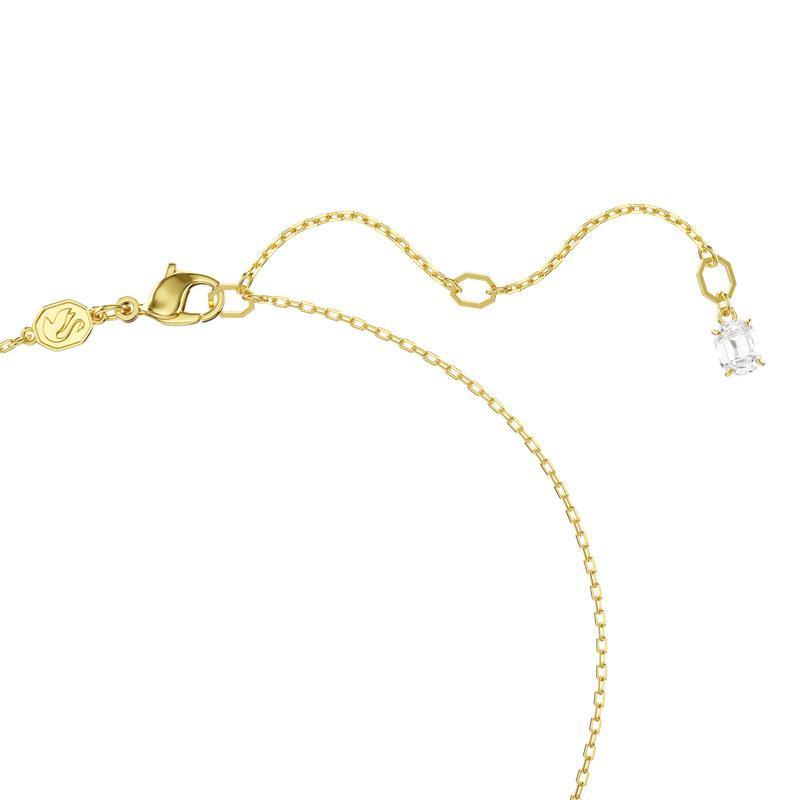 Swarovski Dextera Interlocking Loop Pavé White Gold-Plated Pendant