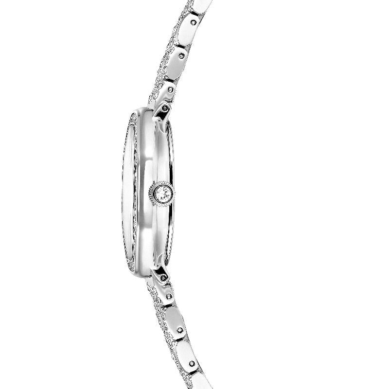 Swarovski Dextera Metal Bracelet Silver Tone Octagon Swiss Made Watch