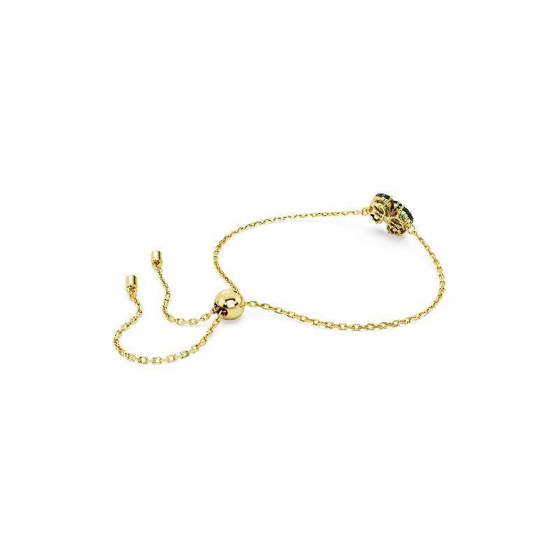 Swarovski Idyllia Clover Crystal Gold Plated Green Bracelet