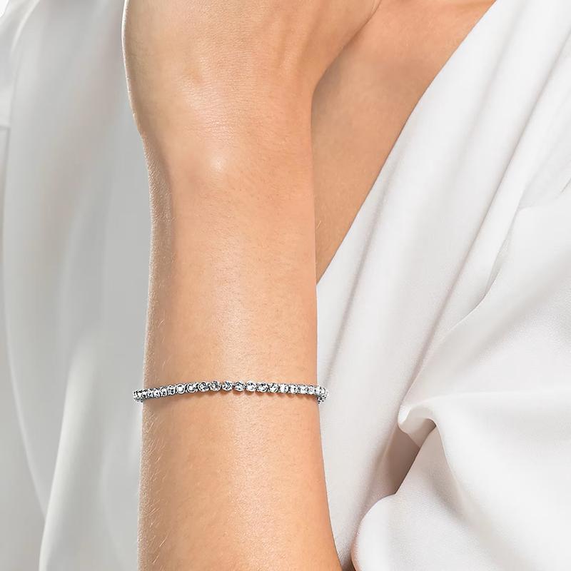 Swarovski Imber Emily Tennis Clear Crystals Rhodium Plated Bracelet