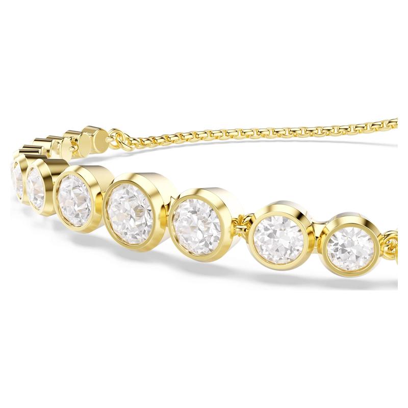 Swarovski Imber Mixed Round Cuts White 18K Gold Finish Bracelet