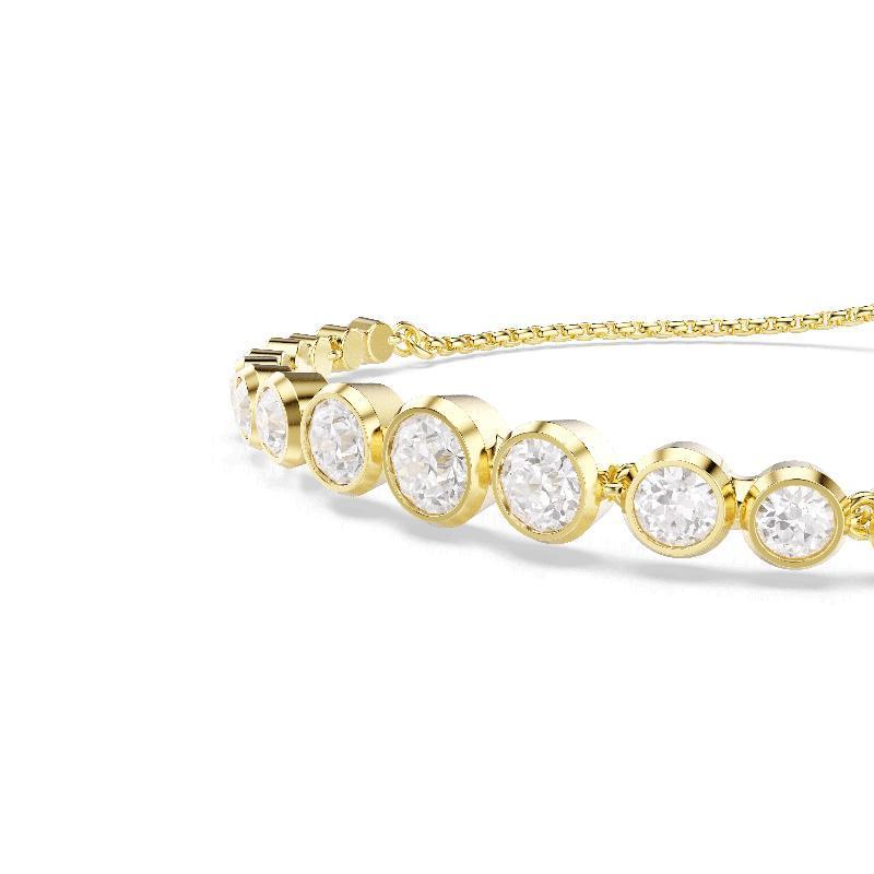 Swarovski Imber Mixed Round Cuts White Gold-Plated Bracelet
