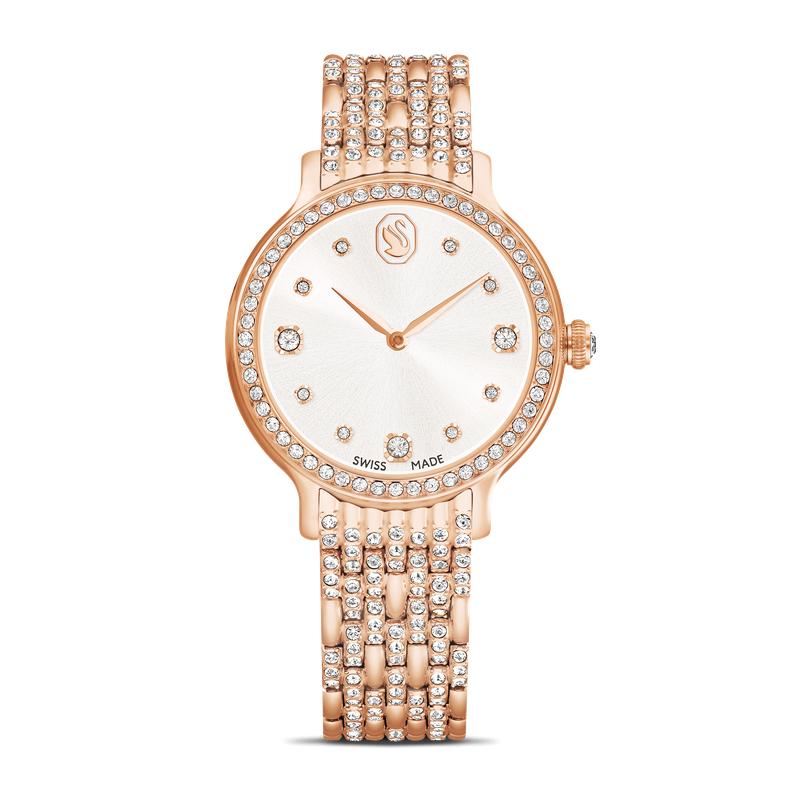 Swarovski Imber Rose Gold Tone Swiss Made Crystal Watch