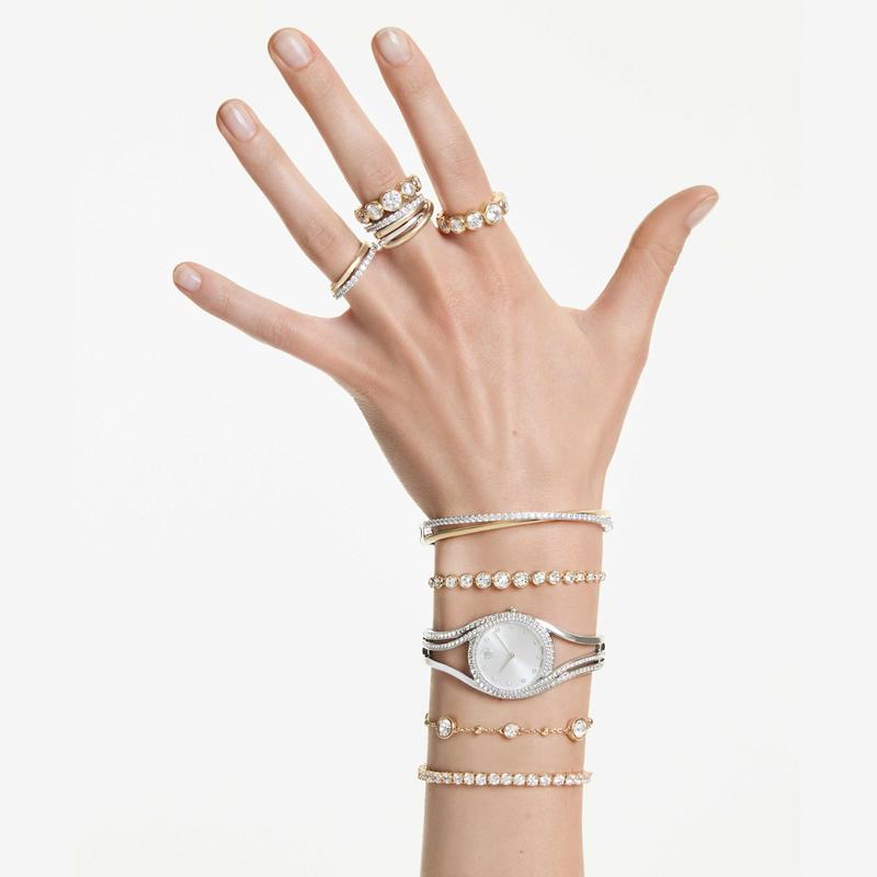 Swarovski Imber Round Cut Rhodium Plated Bracelet