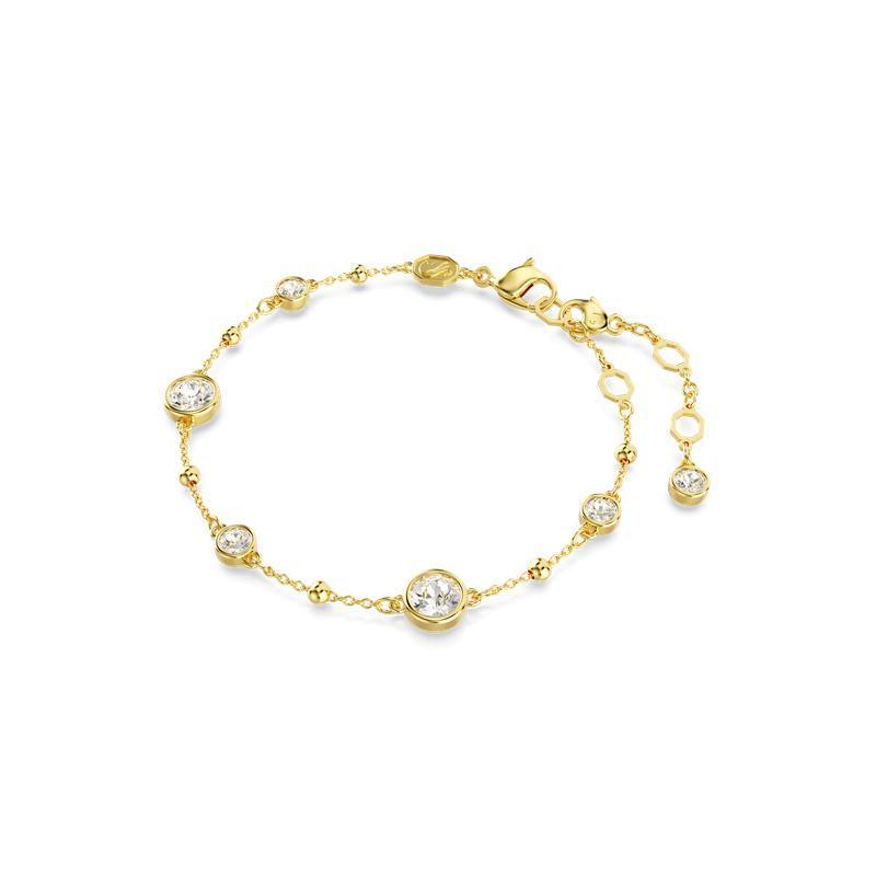 Swarovski Imber Round Cut Scattered Design White Gold-Plated Bracelet