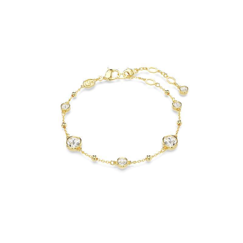 Swarovski Imber Round Cut Scattered Design White Gold-Plated Bracelet