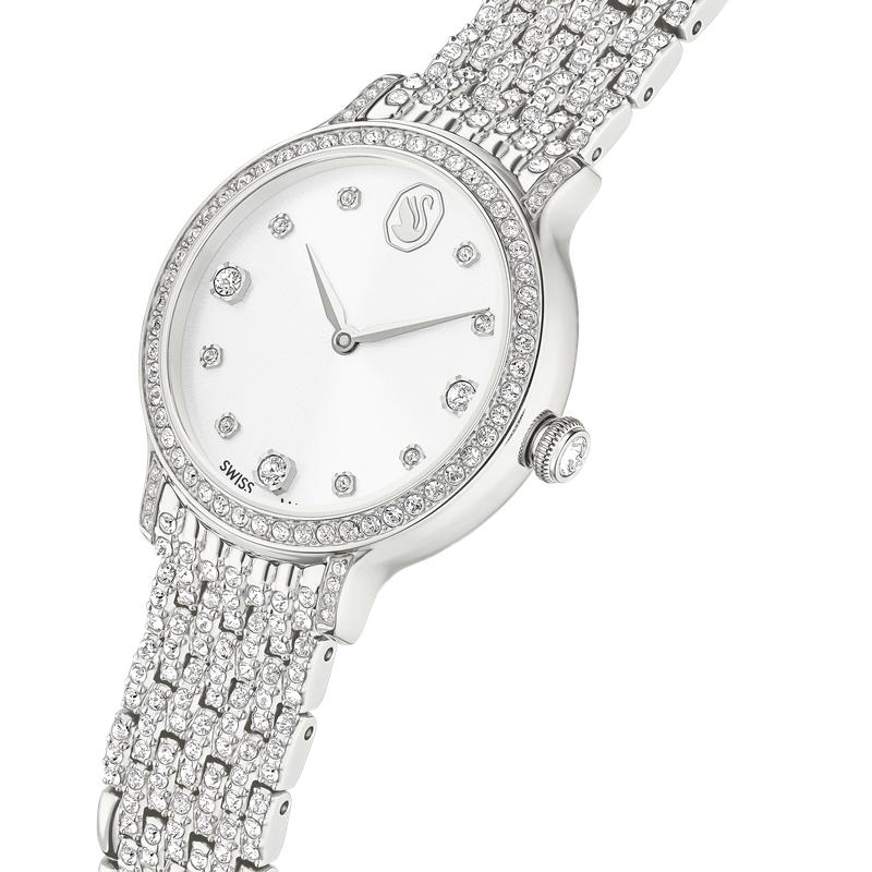 Swarovski Imber Silver Tone Swiss Made Stainless Steel Watch