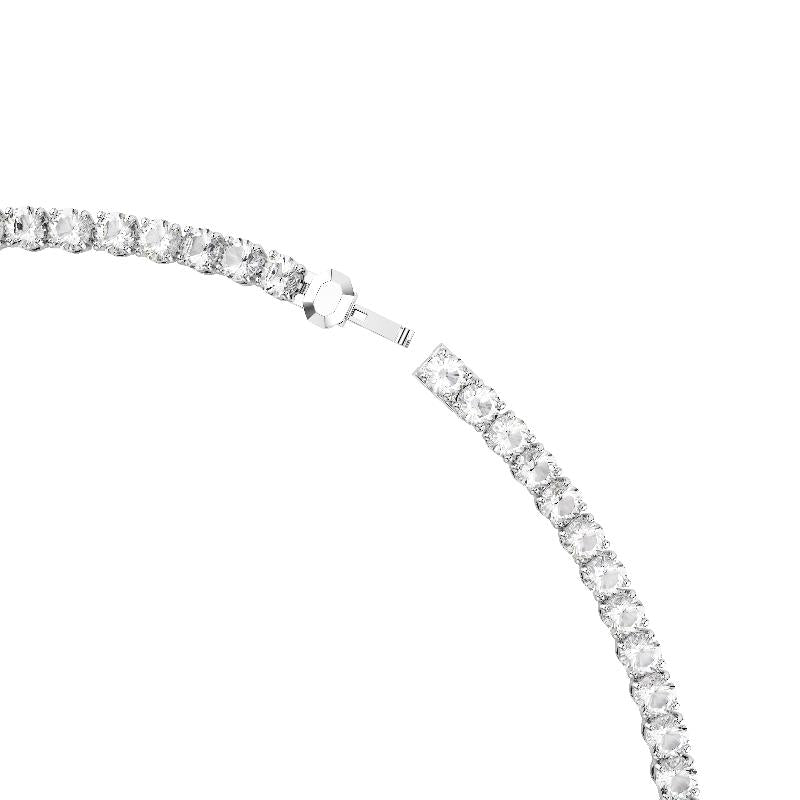 Swarovski Matrix Tennis Round Cut White Rhodium Plated Necklace