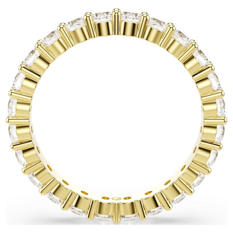Swarovski Matrix Vittore Band Round Cut White 18K Gold Ring