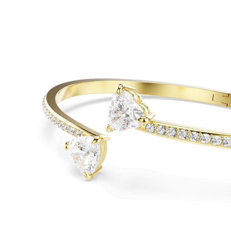 Swarovski Mesmera Heart White Gold Plated Bangle