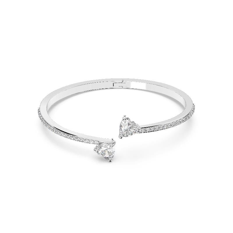 Swarovski Mesmera Heart White Rhodium Plated Bangle
