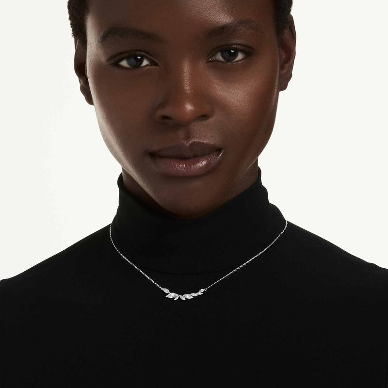 Swarovski Mesmera Marquise Cut White Rhodium Plated Necklace