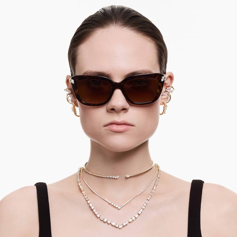 Swarovski Mesmera Mixed Cuts White 18K Gold Finish Necklace
