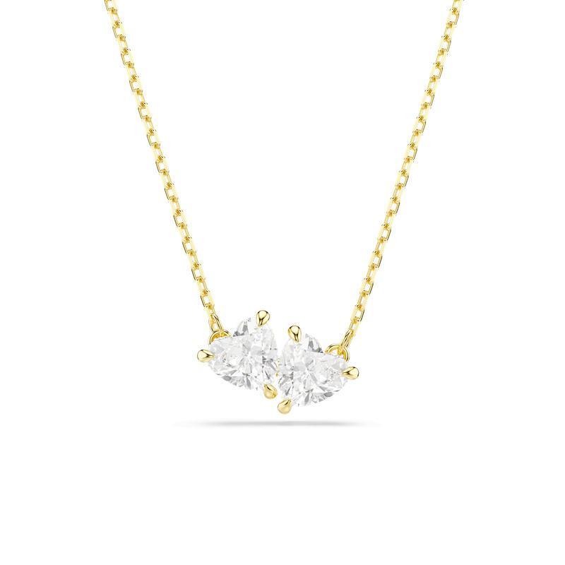 Swarovski Mesmera Twin Heart Swarovski Zirconia White Necklace