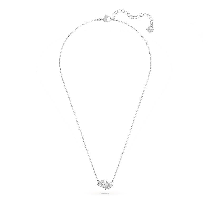 Swarovski Mesmera Twin Heart White Rhodium Necklace