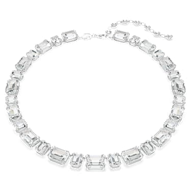 Swarovski Millenia Octagon Cut White Rhodium Plated Necklace