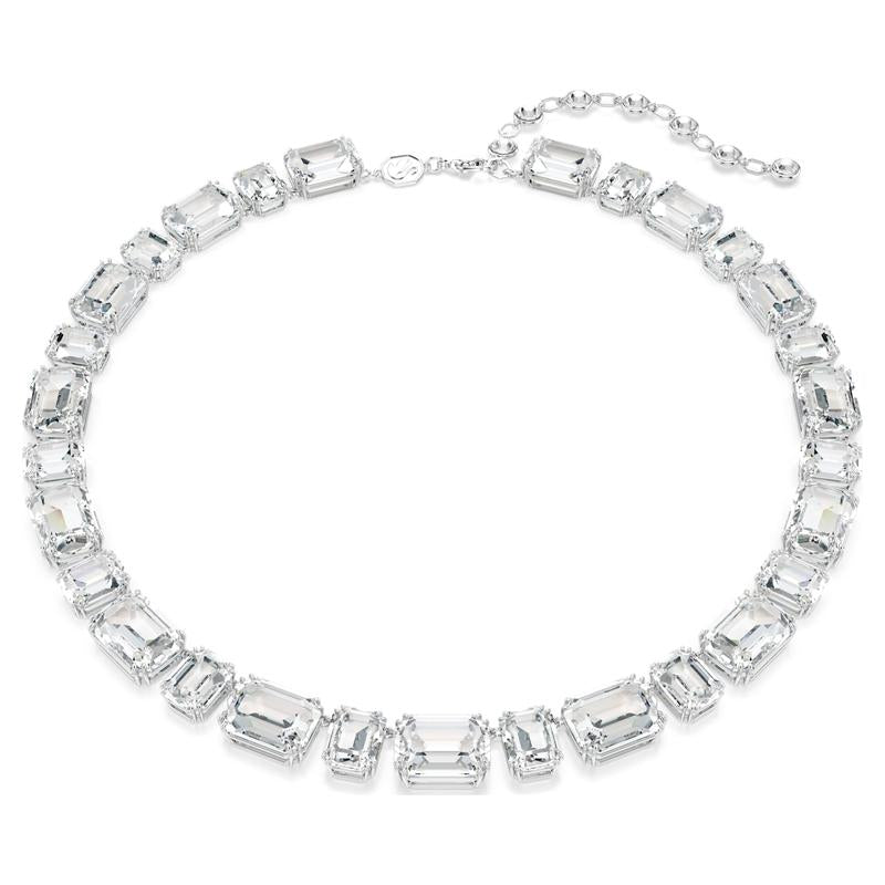 Swarovski Millenia Octagon Cut White Rhodium Plated Necklace
