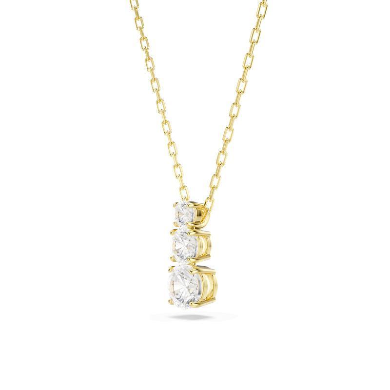 Swarovski Stilla Attract Round Cut White Gold Plated Pendant