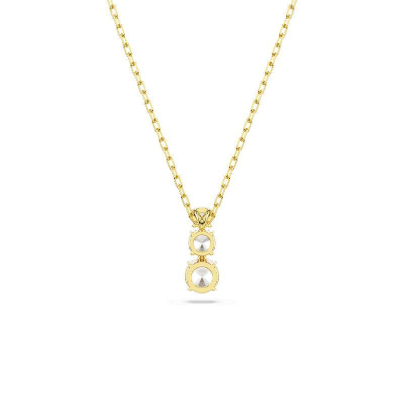 Swarovski Stilla Attract Round Cut White Gold Plated Pendant