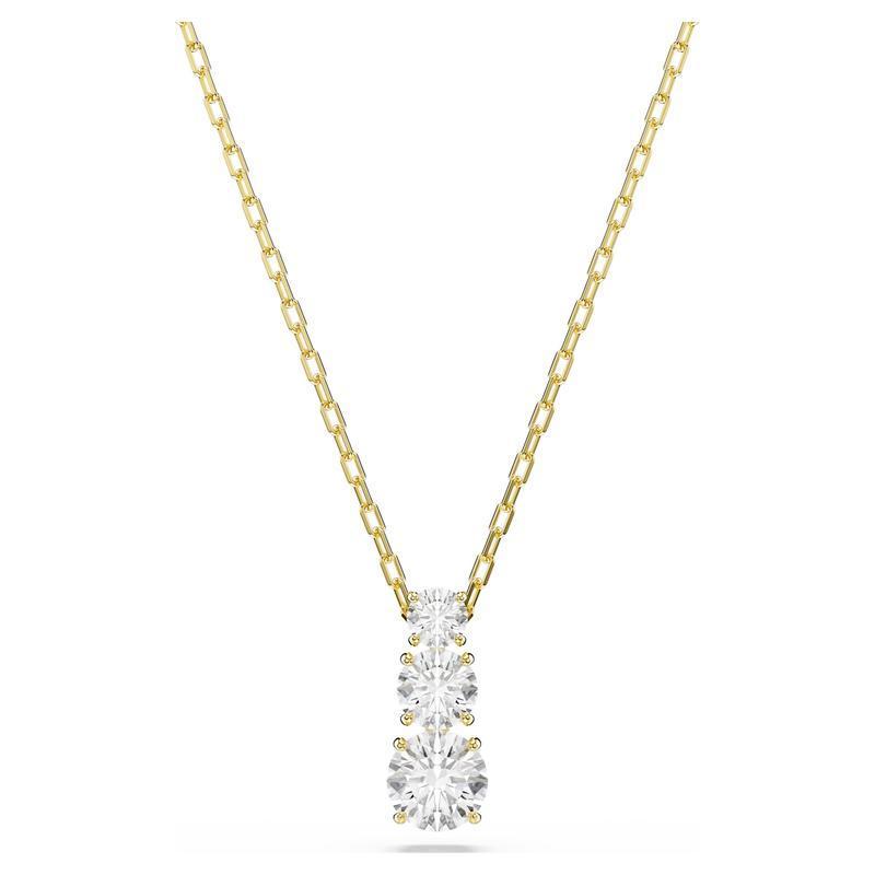 Swarovski Stilla Attract Round Cut White Pendant Necklace
