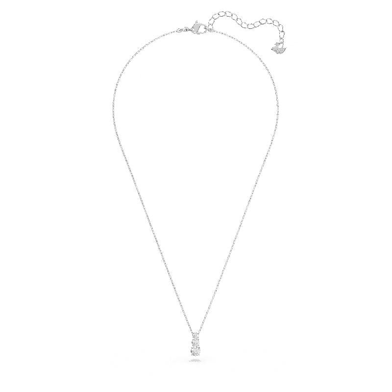 Swarovski Stilla Attract pendant Round Cut Rhodium plated Pendant