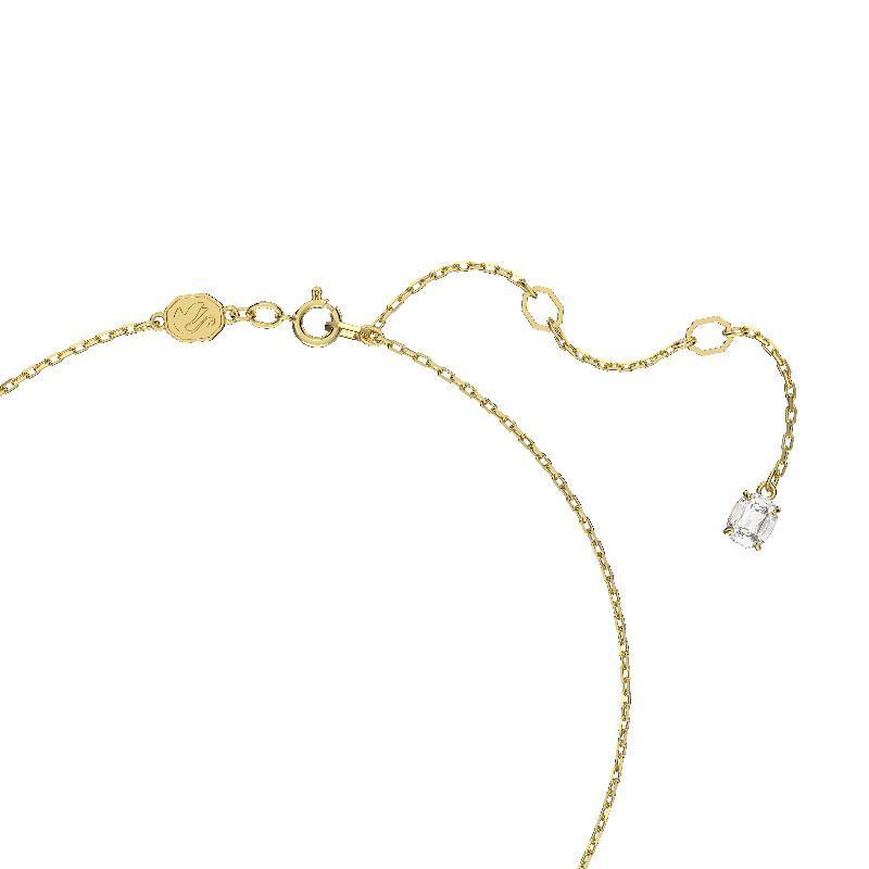 Swarovski Stilla Round Cut White Gold-Plated Pendant