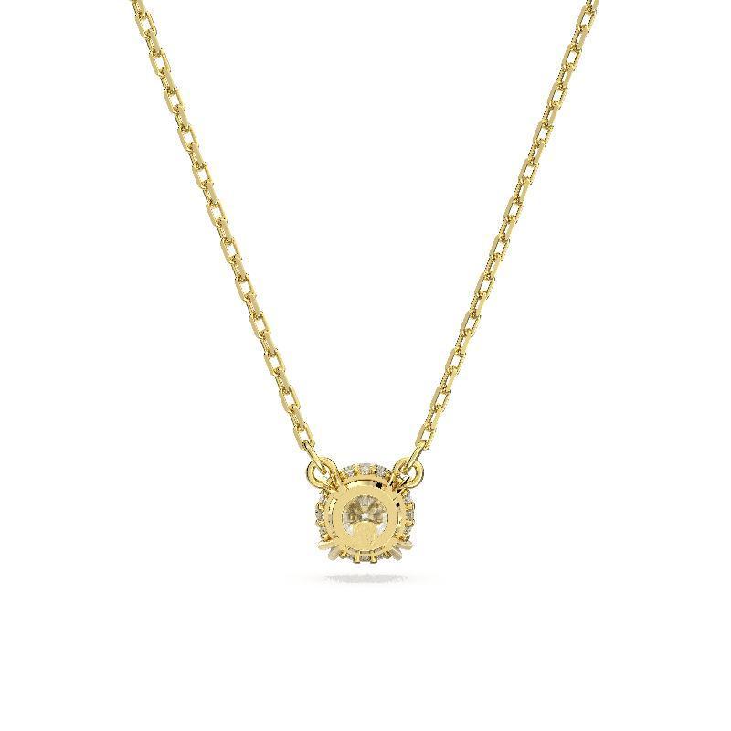 Swarovski Stilla Round Cut White Gold-Plated Pendant