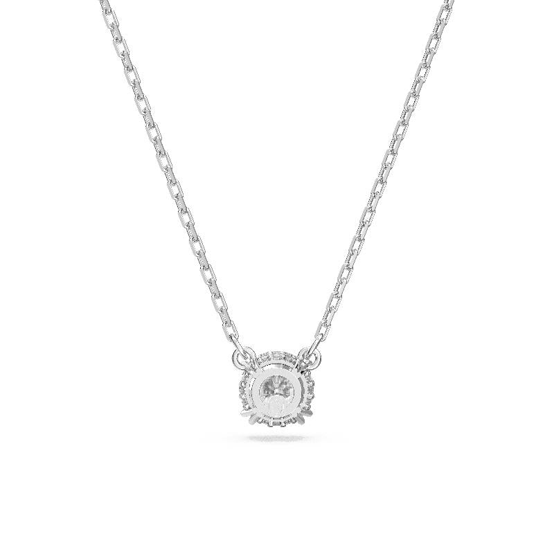 Swarovski Stilla Round Cut White Rhodium Plated Pendant