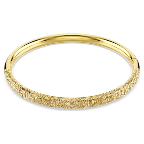Swarovski Sublima Snow Pavé Gold Tone 18K Gold Finish Bangle