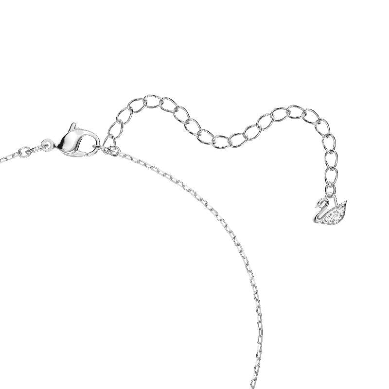 Swarovski Swan Dancing Swan White Rhodium Plated Necklace