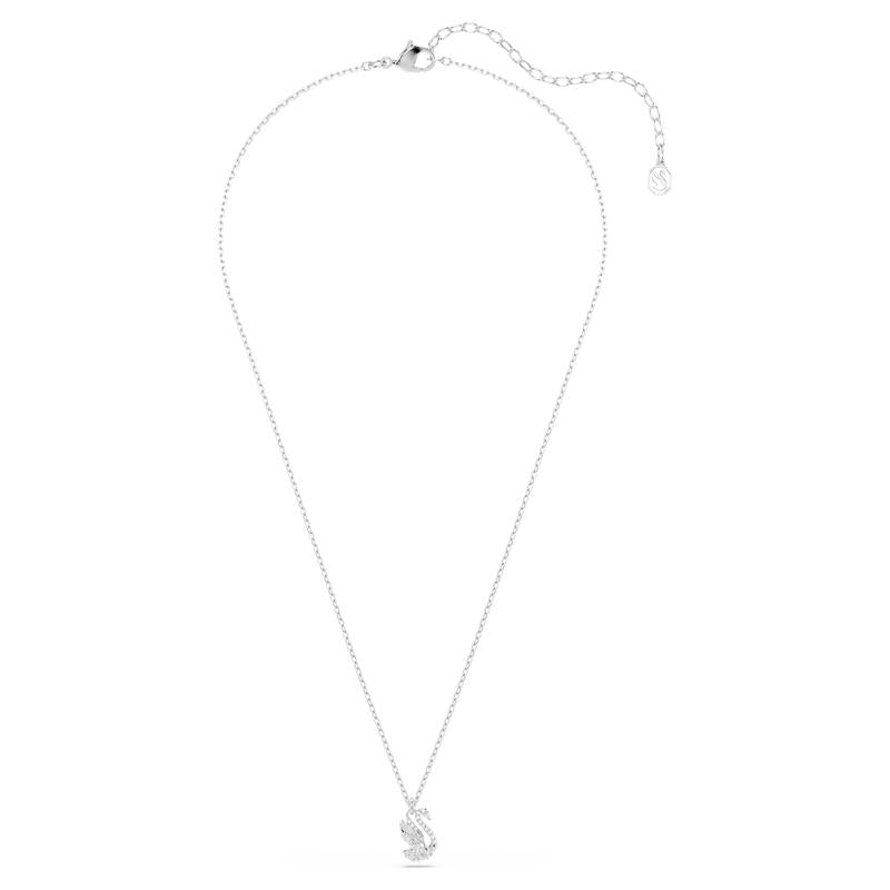 Swarovski Swan White Mixed Cuts Rhodium Plated Pendant