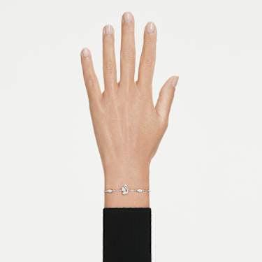 Swarovski Swan White Rhodium Plated Bracelet