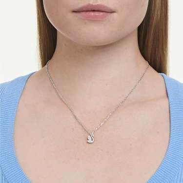 Swarovski Swan White Rhodium Plated Pendant