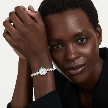 Swarovski Una Angelic Crystal Silver Tone Stainless Steel Watch