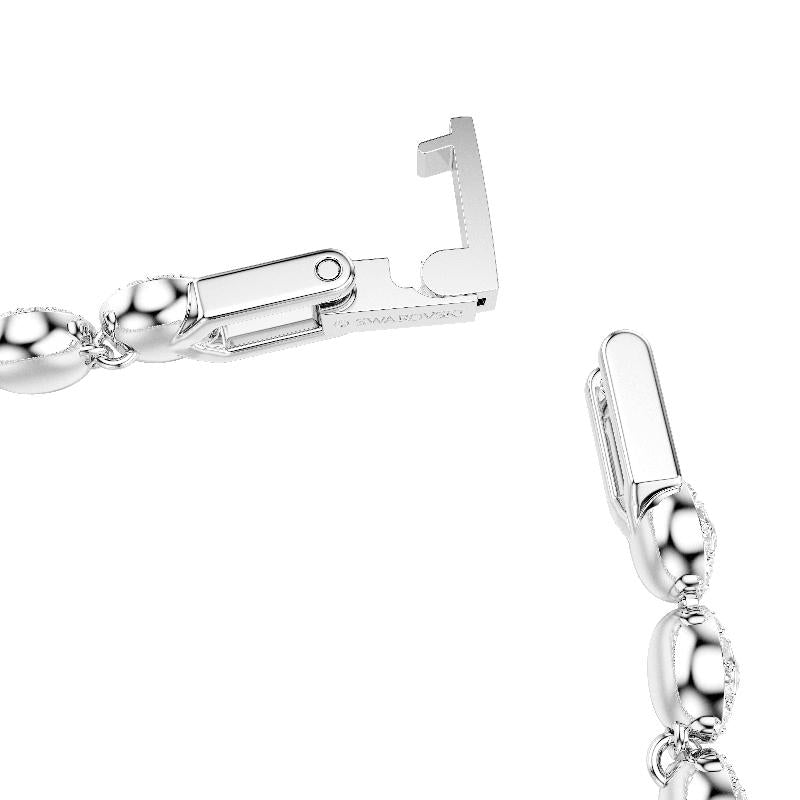 Swarovski Una Angelic Round Cut Small White Rhodium Plated Bracelet