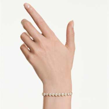 Swarovski Una Angelic Round Cut White 18K Gold Finish Bracelet