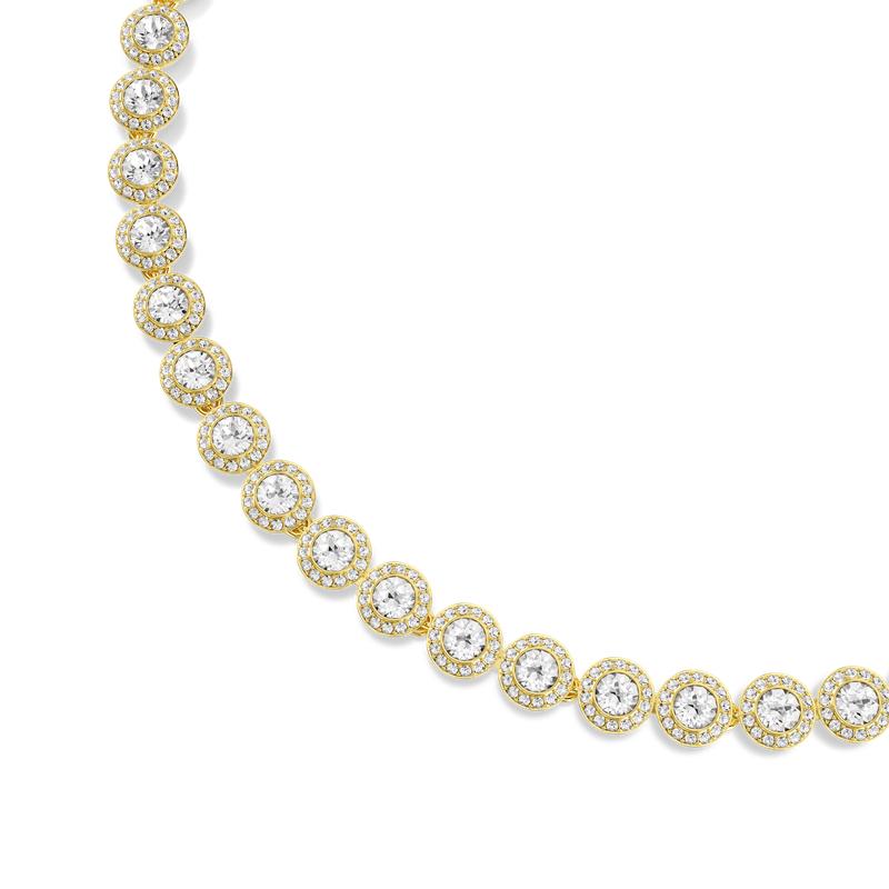 Swarovski Una Angelic Round Cut White Gold Plated Necklace
