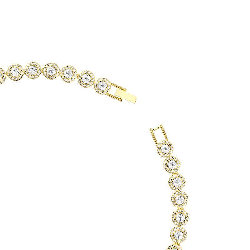 Swarovski Una Angelic Round Cut White Gold Plated Necklace