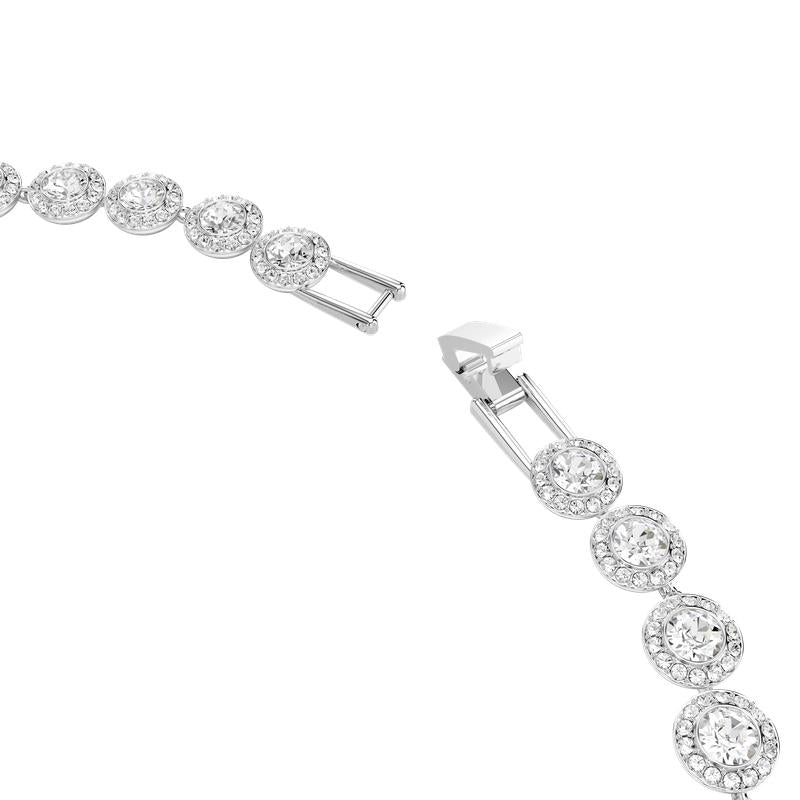 Swarovski Una Angelic Round Cut White Rhodium Plated Necklace