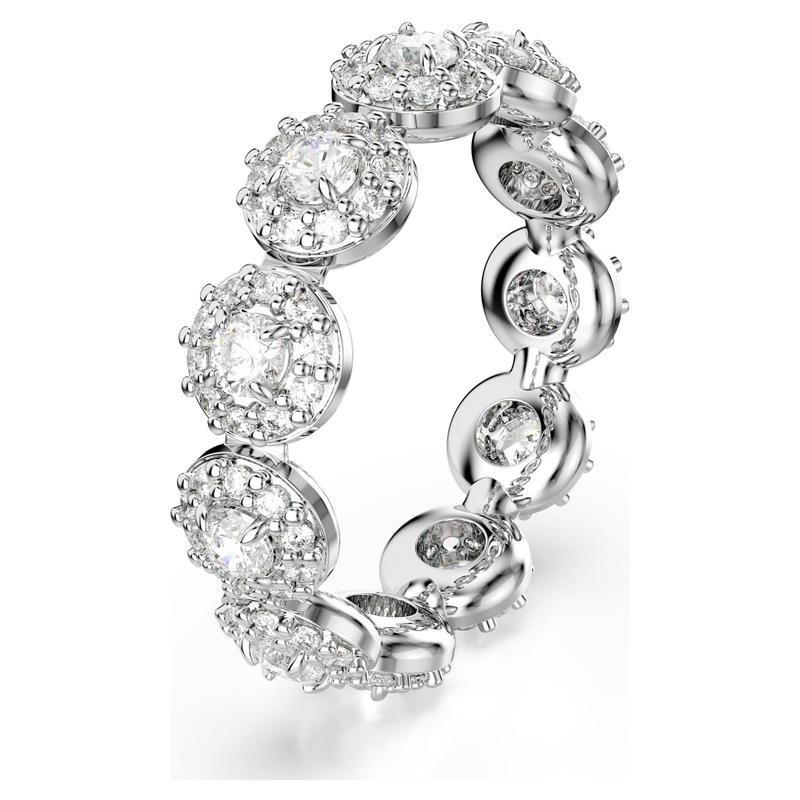Swarovski Una Angelic Round Cut White Rhodium Plated Ring