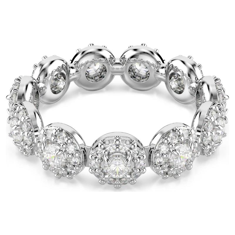 Swarovski Una Angelic Round Cut White Rhodium Plated Ring