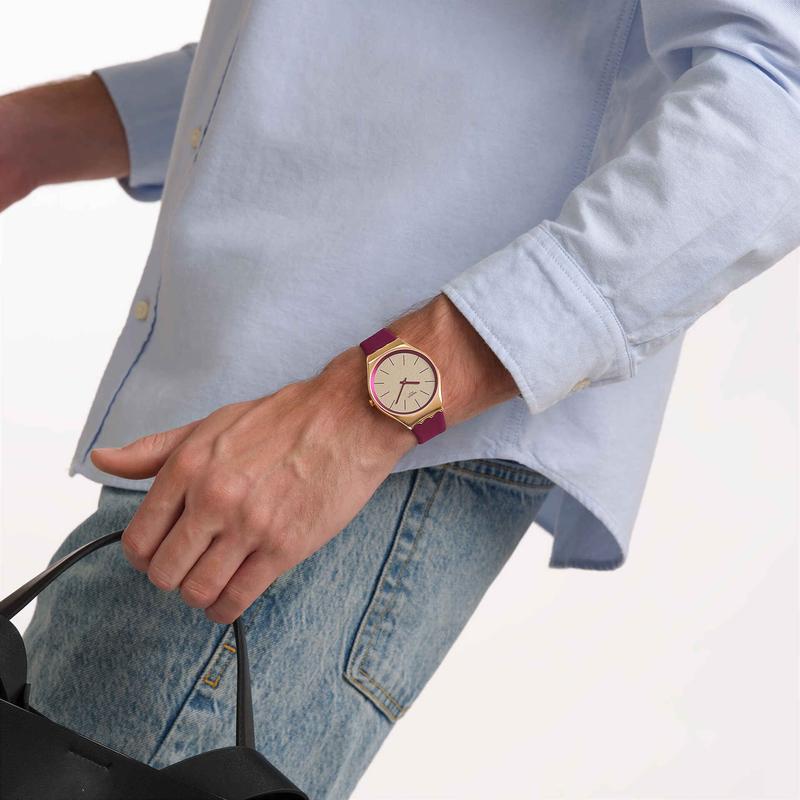 Swatch Alpine Berry Ultra-Slim Watch SYXG131