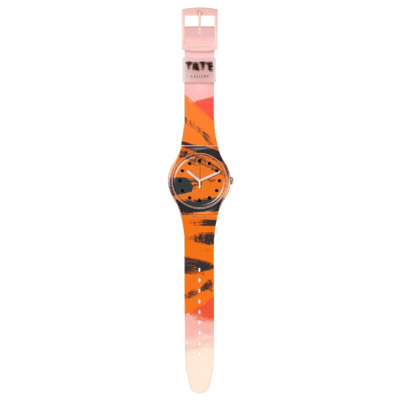 Swatch BARNS-GRAHAM'S ORANGE AND RED ON PINK Watch SUOZ362