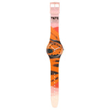 Swatch BARNS-GRAHAM'S ORANGE AND RED ON PINK Watch SUOZ362