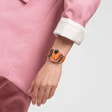 Swatch BARNS-GRAHAM'S ORANGE AND RED ON PINK Watch SUOZ362