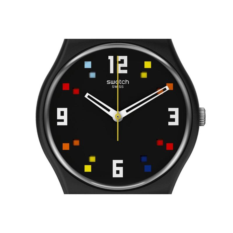 Swatch BLACK CAROUSEL SQUARES Watch SO28B705