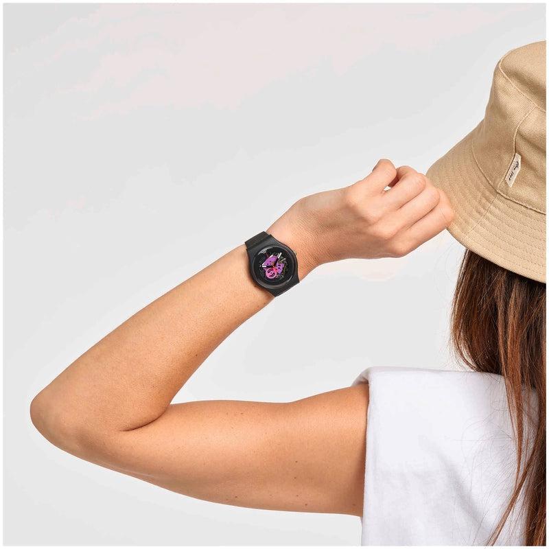 Swatch BLACK LACQUERED AGAIN Watch SO29B107