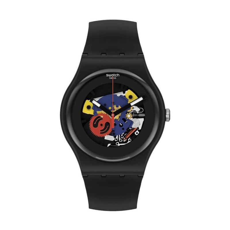 Swatch BLACK LACQUERED AGAIN Watch SO29B107