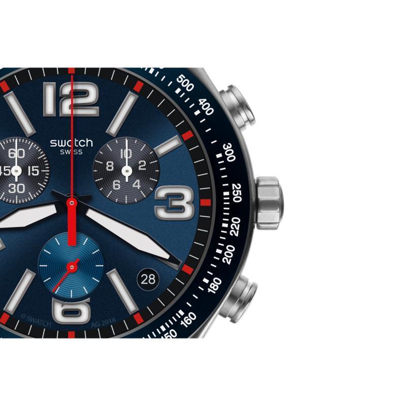 Swatch BLUE GRID Watch YVS454