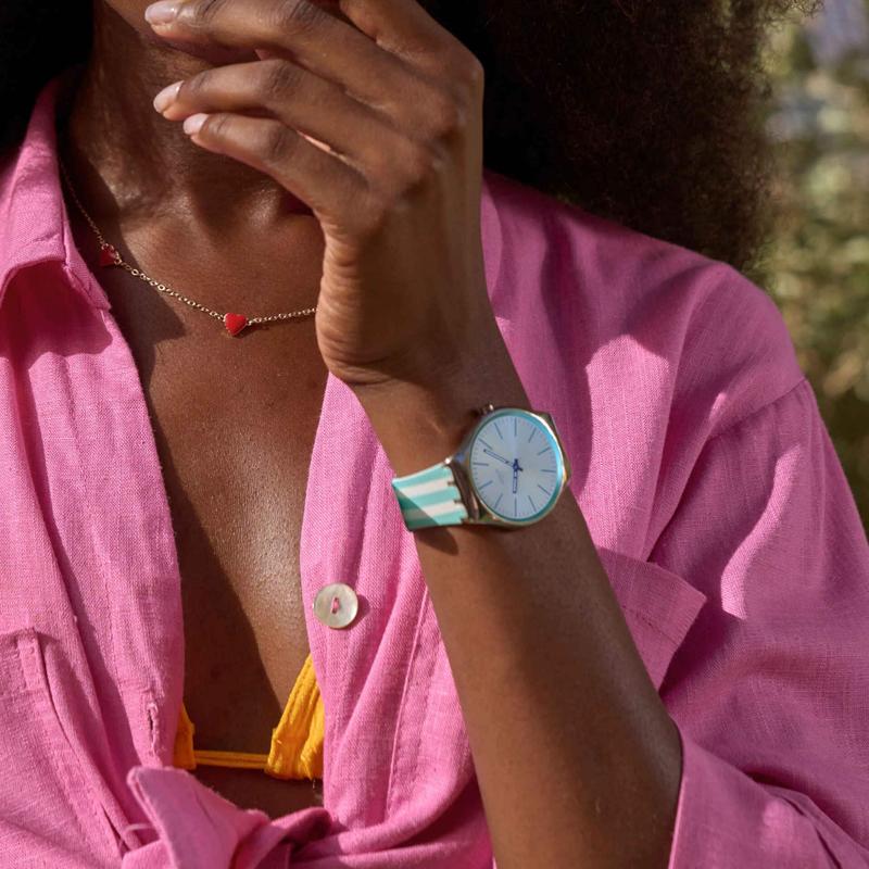 Swatch Beach Hour Watch SYXS160
